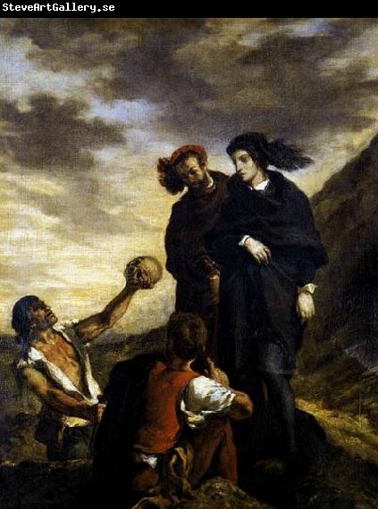 Eugene Delacroix Hamlet and Horatio in the Graveyard